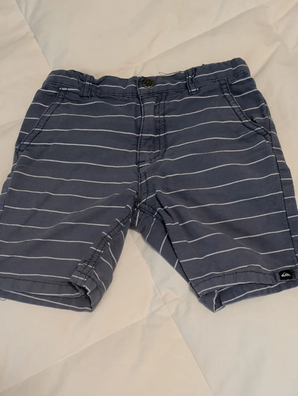 Kids 3-Pack Casual Shorts - Gray, Rust, Navy Stripe